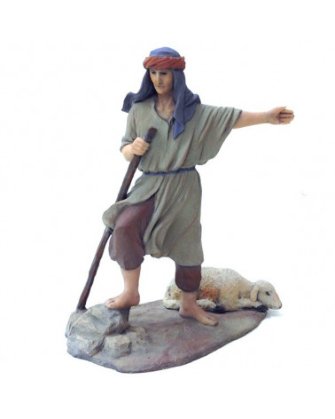 Shepherd indicating way