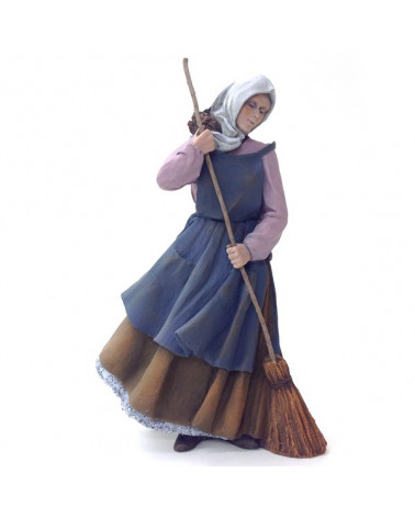 Woman swepping