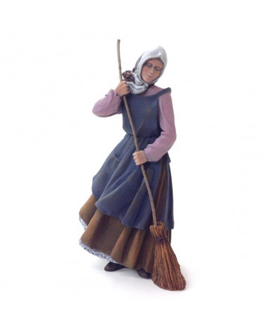 Woman swepping