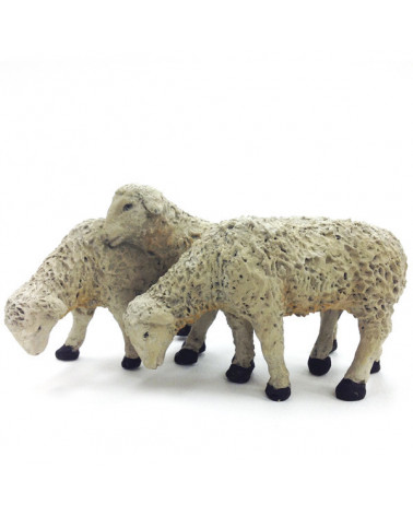 Gruppo di tre pecore da 19 a 21 cm