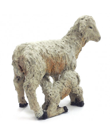 Pecore e agnello da 16 a 18 cm.