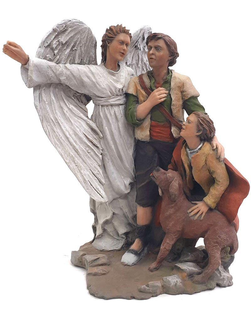 Pastori e angelo 22cm.