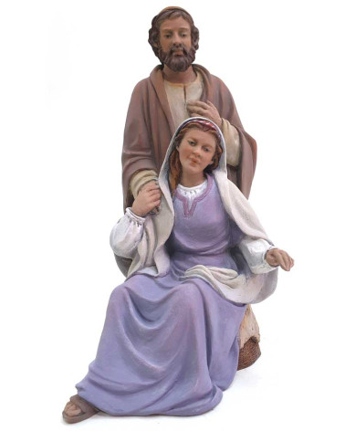 Giuseppe e Maria 17cm.