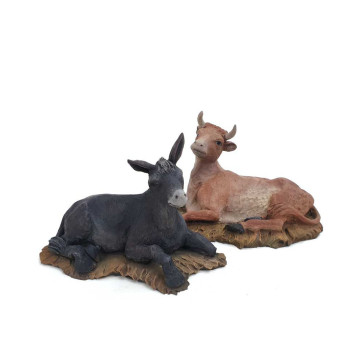Mules and ox 15cm.